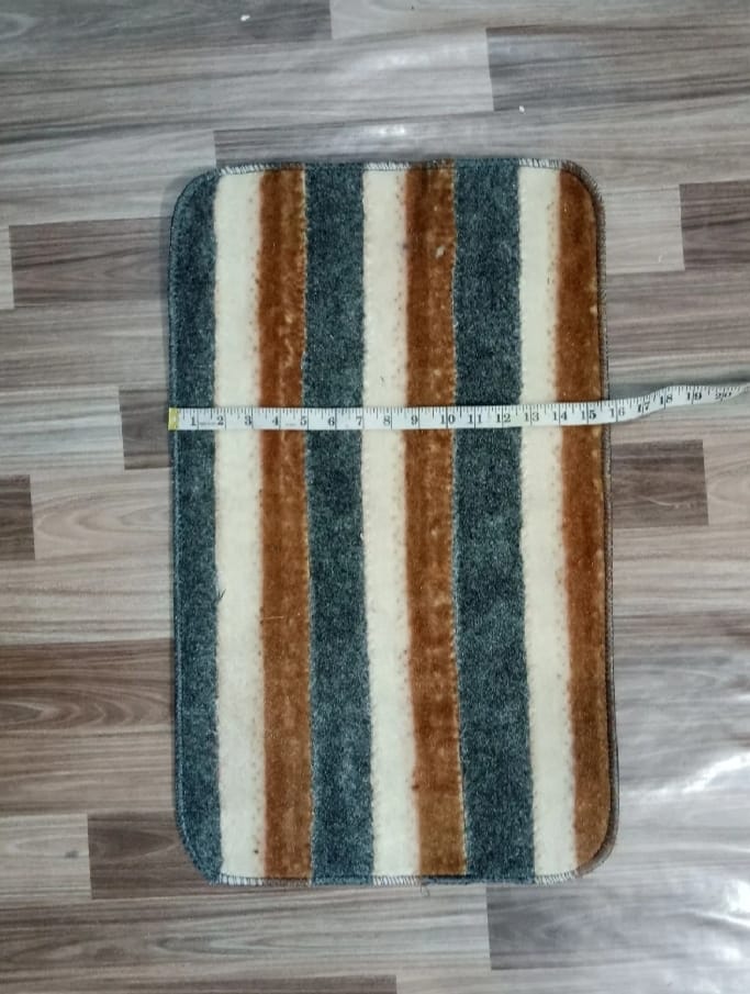 Versatile Absorbent Mat ? 25"x16" Ultra-Soft Microfiber Quick-Dry Mat with Non-Slip Backing for Bathroom, Kitchen, and Living Spaces ( Random Design)