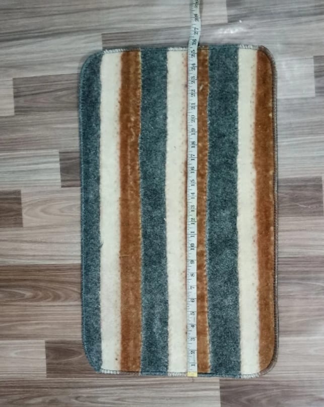 Versatile Absorbent Mat ? 25"x16" Ultra-Soft Microfiber Quick-Dry Mat with Non-Slip Backing for Bathroom, Kitchen, and Living Spaces ( Random Design)