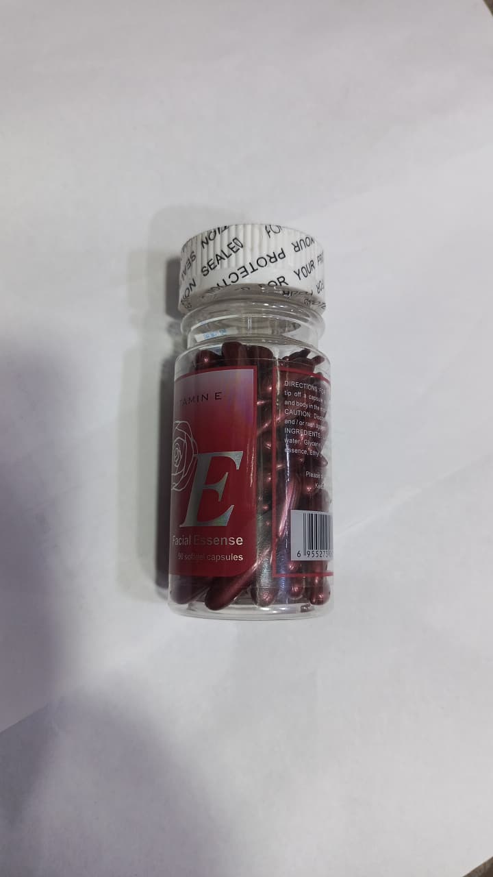 Pack Of 90 Essence of Facial Skincare ? Vitamin E Skin Care Facial Capsules | Nourishing, Hydrating, Anti-Aging &amp; Skin Protection Formula