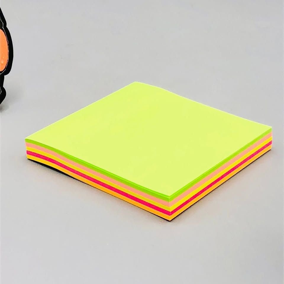 3x3 Inches Sticky Notes Pack ? 100 Sheets Per Pad, Strong Adhesive Backing, Easy to Write On, Peel-Off Convenience, Perfect for Home, Office, and School Use (Random Color)
