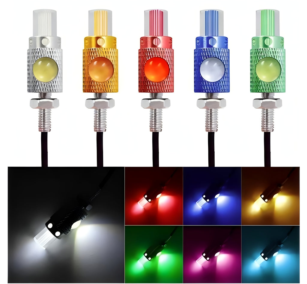 Motorbike Universal Mini LED Indicator &amp; Number Plate Light ? Super Bright 12V 1W Aluminum Waterproof Signal Lamp ? Long-Lasting, Energy-Efficient Motorcycle &amp; Car Lighting Accessory