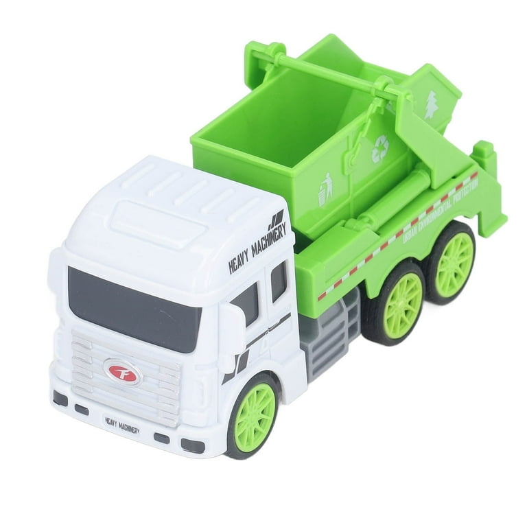 Toy Garbage Truck ? Green Recycling Sanitation Vehicle with Real Sliding Action | Inertial Plastic Dumper Truck for Kids to Learn Waste Classification and Environmental Awareness