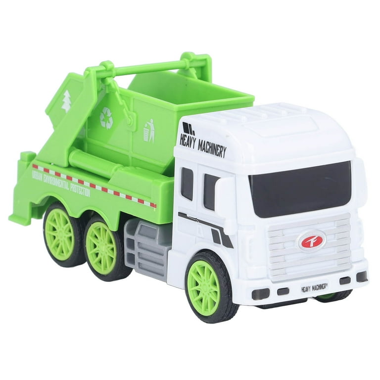 Toy Garbage Truck ? Green Recycling Sanitation Vehicle with Real Sliding Action | Inertial Plastic Dumper Truck for Kids to Learn Waste Classification and Environmental Awareness