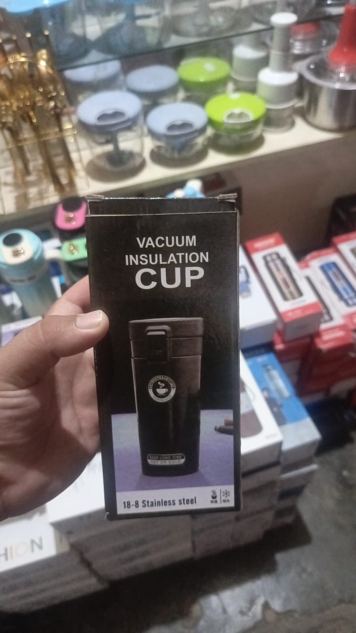 Hot &amp; Cold Stainless Steel Vacuum Flask ? 380ml | Double Wall Insulated Water Bottle | Leakproof Coffee &amp; Tea Thermos Travel Mug (Random Color)