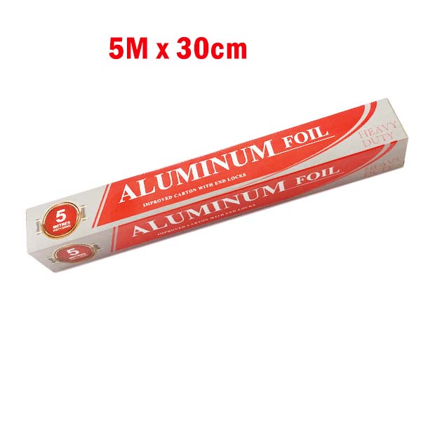 Premium Aluminium Kitchen Foil ? 5m x 30cm Food Wrap Roll
