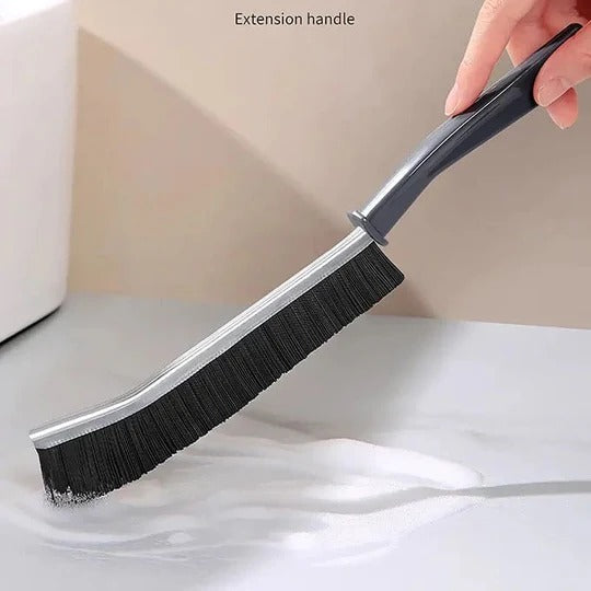 Set of 2 Gap Cleaning Brushes ? Hard Bristle Crevice and Grout Cleaning Brush for Bathroom, Kitchen, Tile, and Dead Angles ? Durable Narrow Cleaning Tool (9 Inch Lengh 0.75 Inch Width)