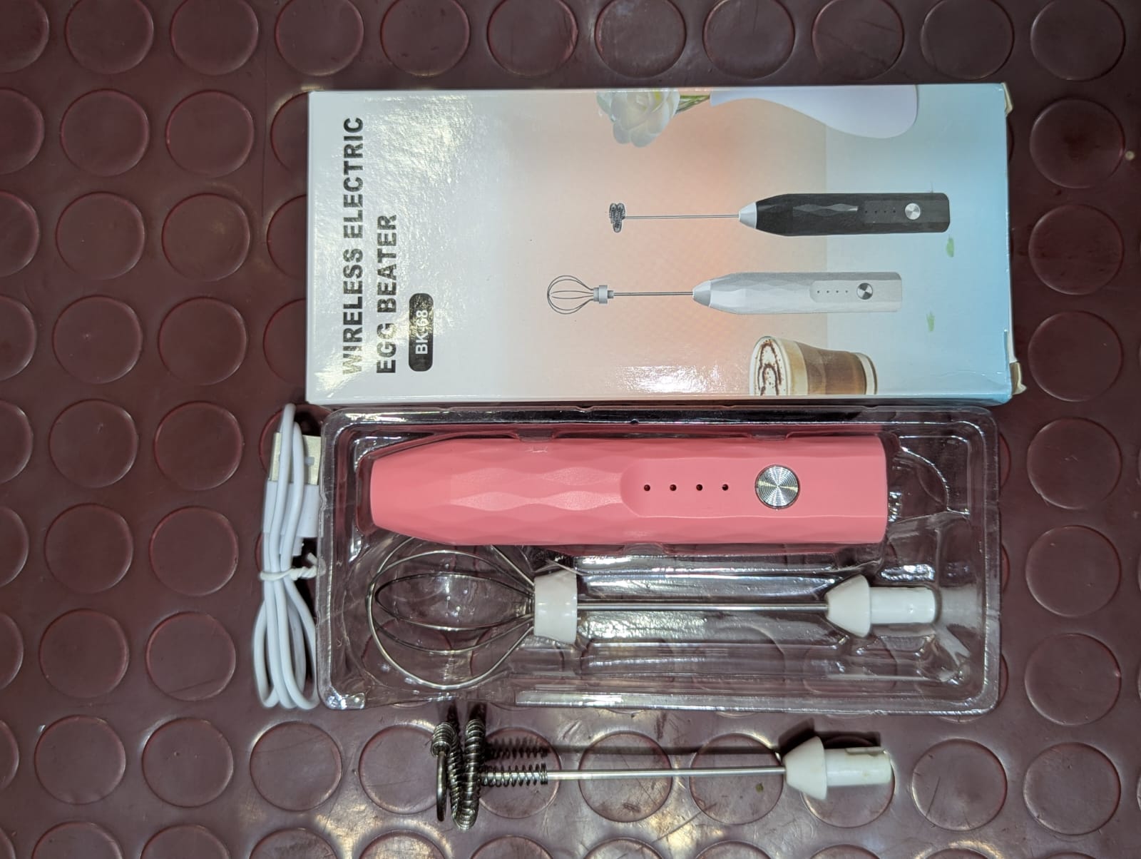 Rechargeable Handheld Milk Frother ? 3-Speed Electric Coffee Mixer for Latte, Cappuccino, Hot Chocolate &amp; Drinks (Random color)