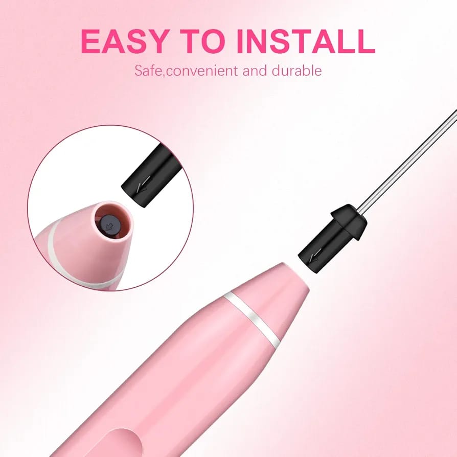 Rechargeable Handheld Milk Frother ? 3-Speed Electric Coffee Mixer for Latte, Cappuccino, Hot Chocolate &amp; Drinks (Random color)