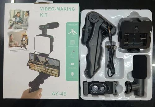 AY-49 Vlogging Video Making Kit for Smartphone &amp; Camera ? Video Recording, Photography &amp; Studio Setup