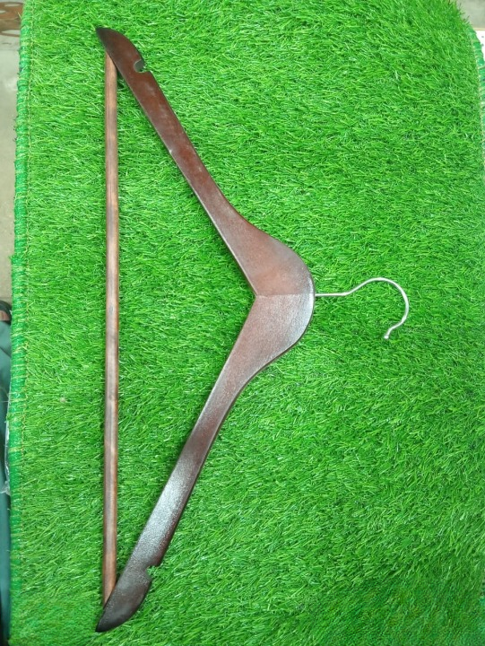 Premium Wooden Hangers ? Pack of 20 Durable Slim Hangers with Pants Bar ? Smooth Finish for Closet Organization (Brown &amp; Light Wood) (With Box)