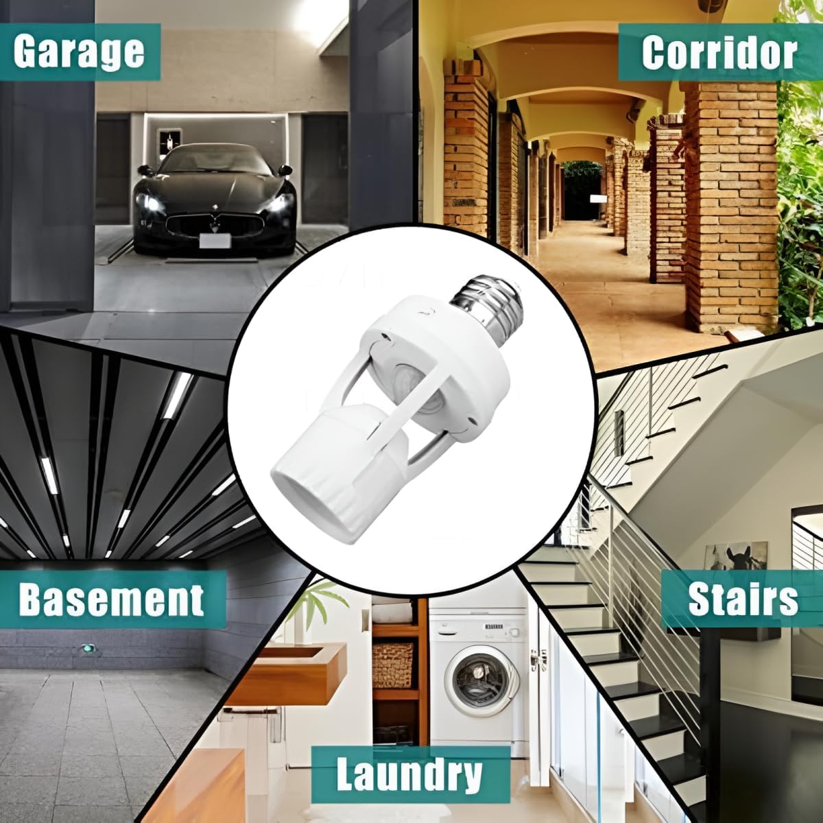 Infrared Motion Sensor Lamp Holder ? 360° Smart Light Socket with Automatic On/Off Detection