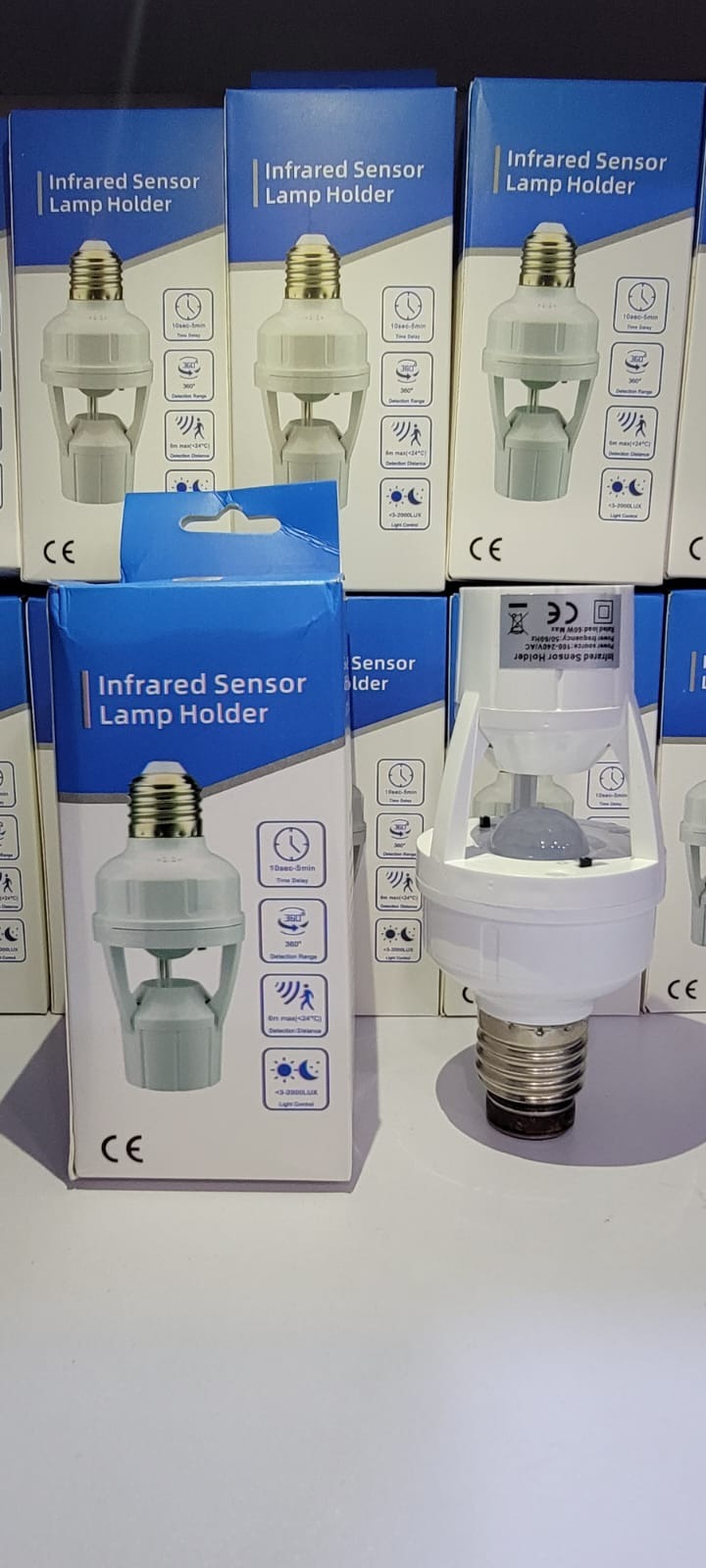 Infrared Motion Sensor Lamp Holder ? 360° Smart Light Socket with Automatic On/Off Detection