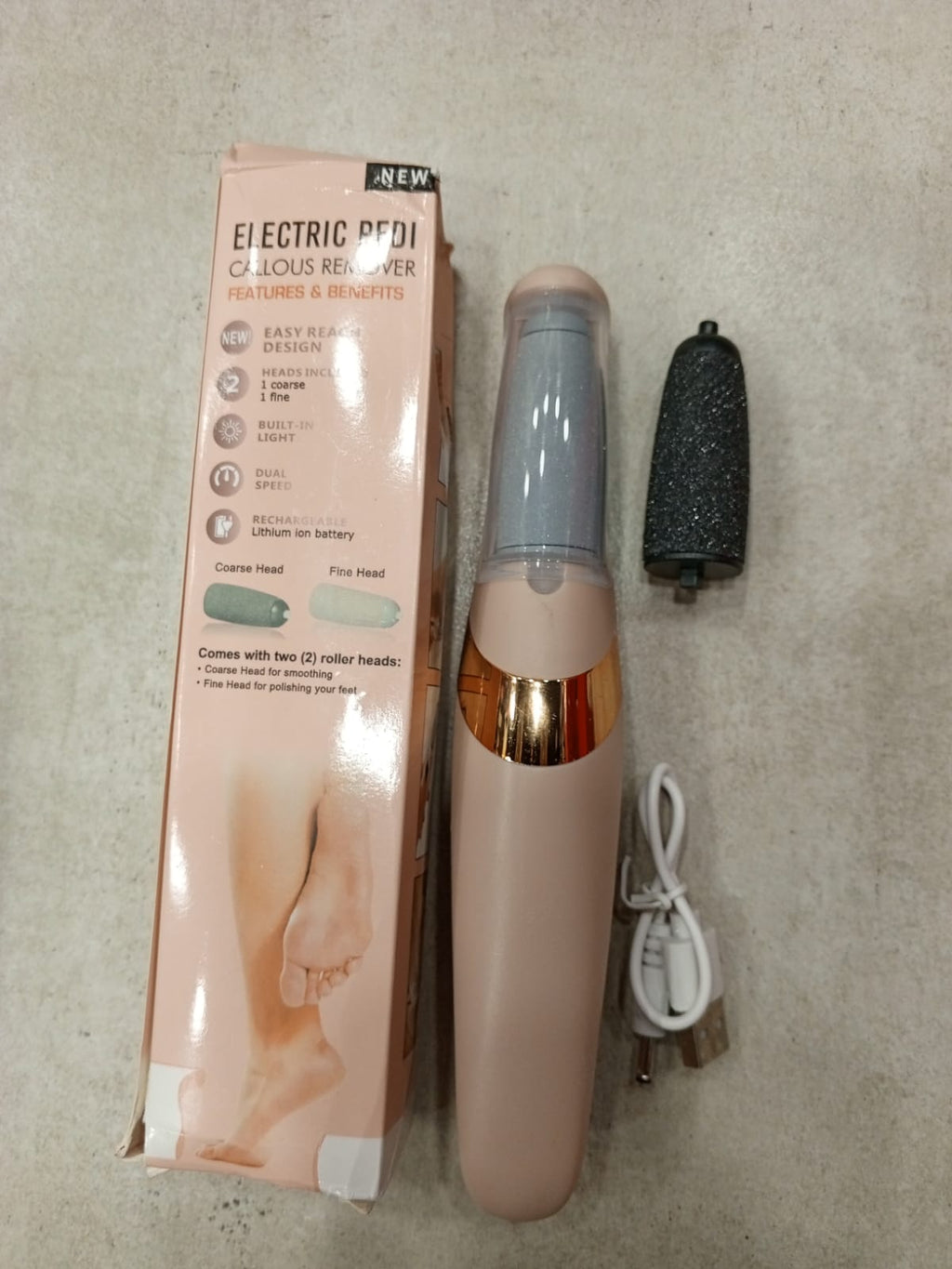 Rechargeable Electric Pedi Foot Filer ? Effective Callus Remover for Soft, Smooth Feet