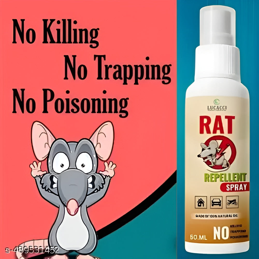 Rat Repellent Spray 50ml ? Natural, Safe &amp; Non-Toxic Rodent Deterrent for Home, Kitchen, Car, and Storage Areas