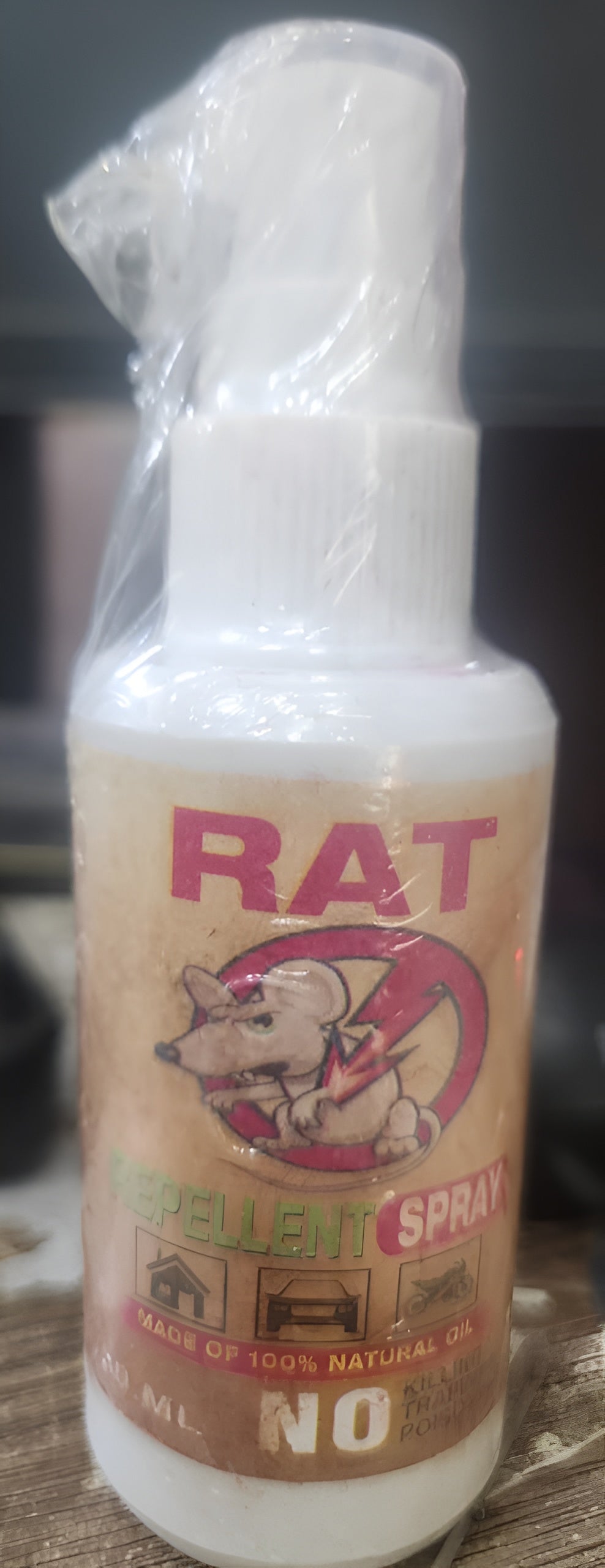 Rat Repellent Spray 50ml ? Natural, Safe &amp; Non-Toxic Rodent Deterrent for Home, Kitchen, Car, and Storage Areas