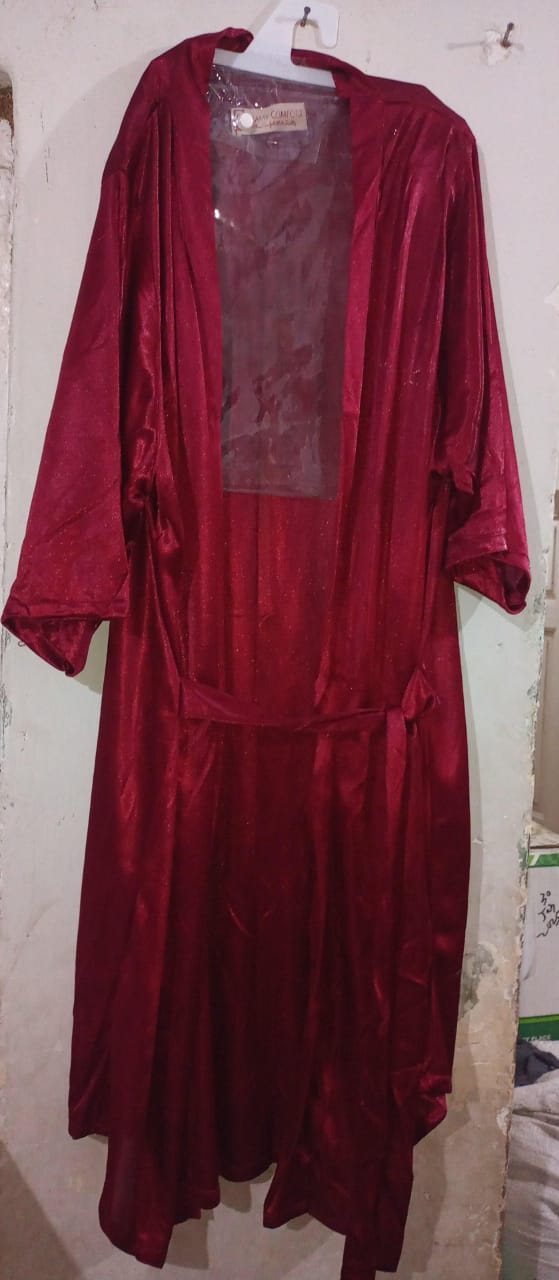 Satin Gown/Robe ? Short Length with Waist Tie (DC-1001)