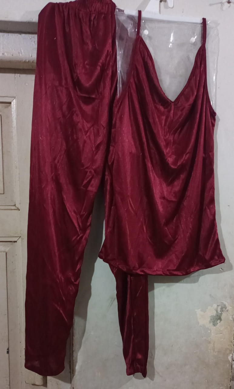 Satin Gown/Robe ? Short Length with Waist Tie (DC-1001)