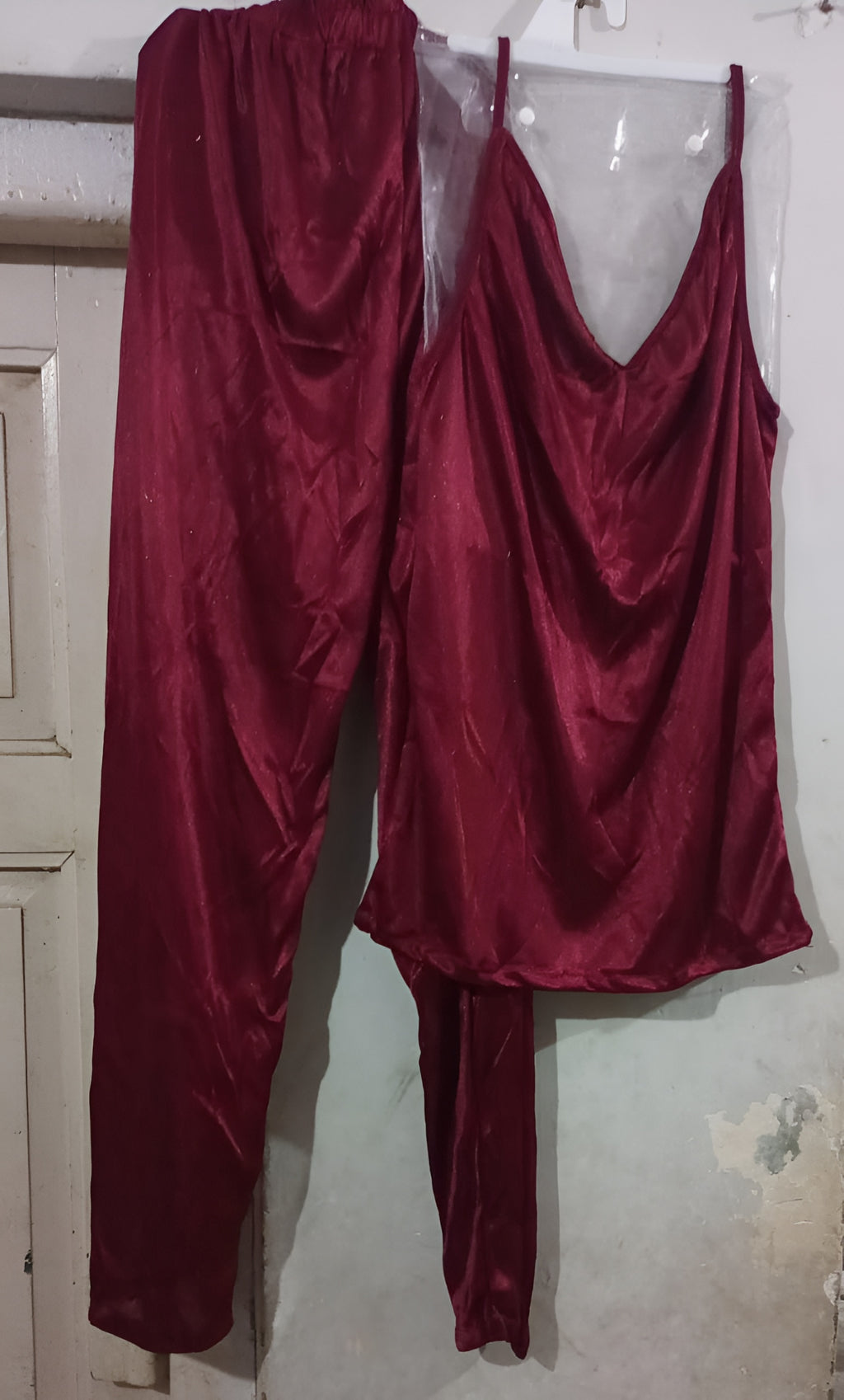 Satin Gown/Robe ? Short Length with Waist Tie (DC-1001)