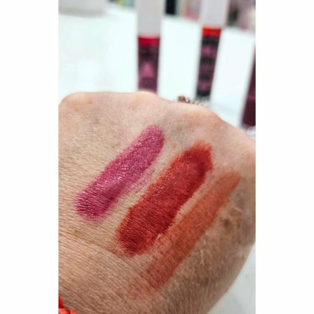 Dragon Ranee Matte Lipstick Pack of 3 ? Waterproof Lip &amp; Cheek Tint Set for Girls, Shades A &amp; B, Long-Lasting Multicolor Matte Finish