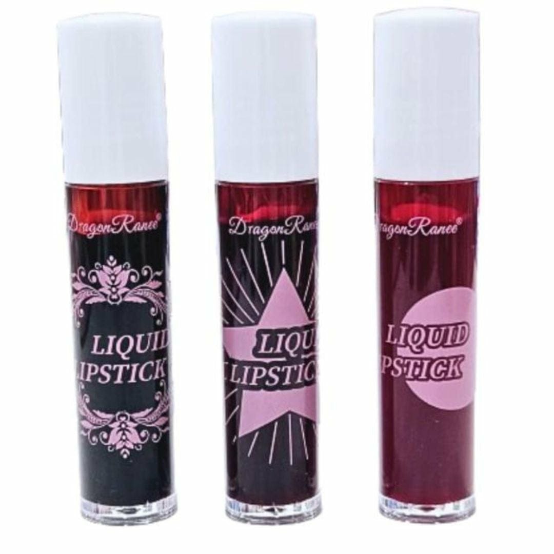 Dragon Ranee Matte Lipstick Pack of 3 ? Waterproof Lip &amp; Cheek Tint Set for Girls, Shades A &amp; B, Long-Lasting Multicolor Matte Finish
