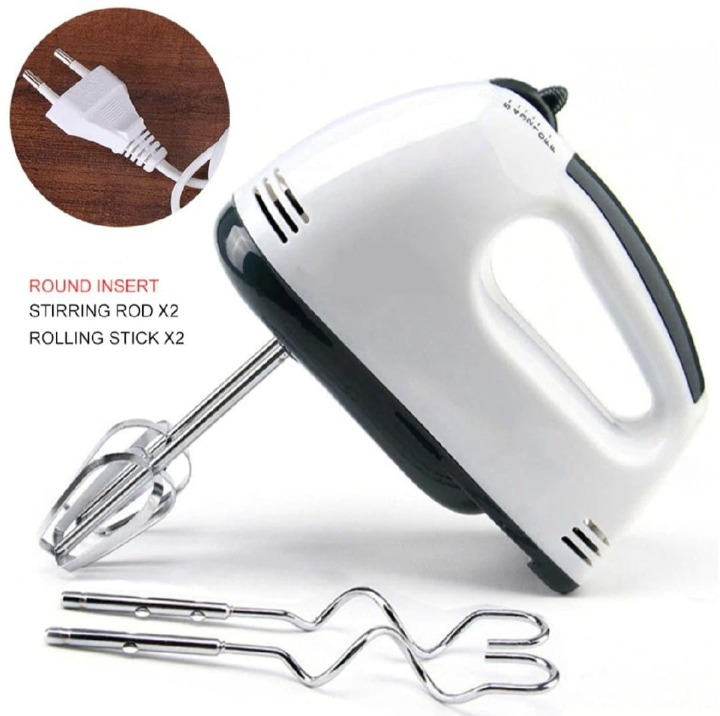 Electric Hand Mixer Beater Machine for Cake, Eggs &amp; Baking - Handheld Egg Beater, Cake Mixer &amp; Small Electric Mixer