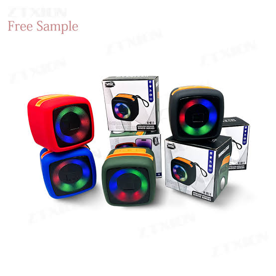 T&amp;G Portable Bluetooth Speaker with LED Lights, Phone Holder &amp; Powerful Bass ? Wireless, USB, TF Card &amp; AUX Support ? Model X-911