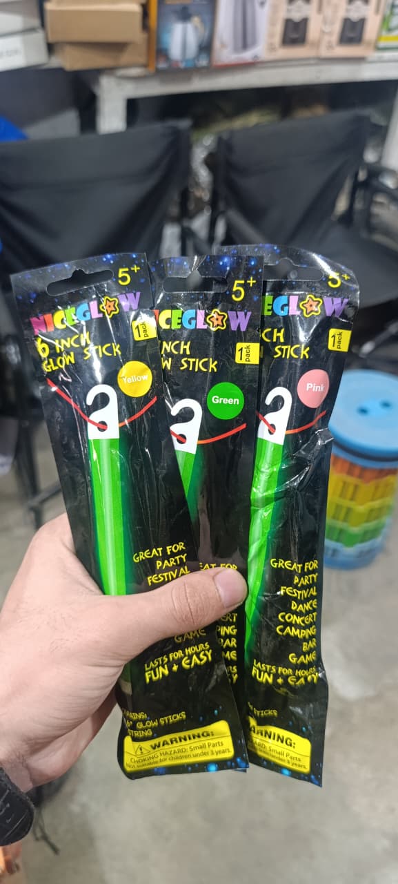 NiceGlow 6 Inch Glow Stick ? Long Lasting Party, Festival &amp; Event Light Sticks for Kids &amp; Adults - Green, Red, Blue, Pink, Orange, Yellow