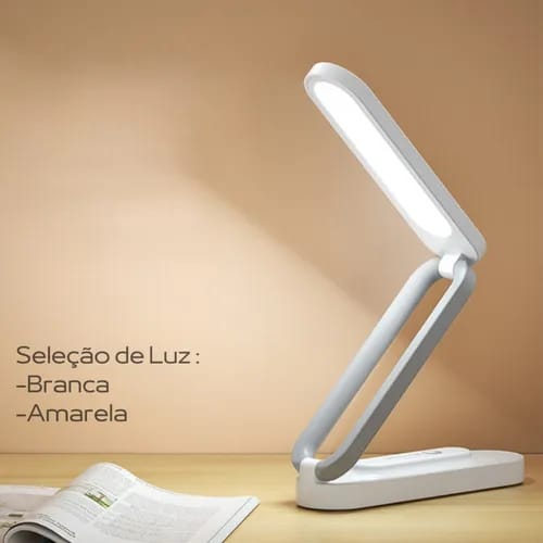 B005 LED Folding Table Lamp ? Rechargeable Stepless Dimmable Desk Light with Type-C Charging &amp; Lithium Battery