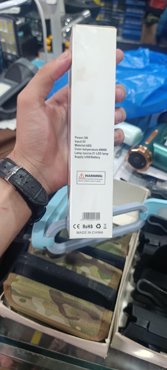 B005 LED Folding Table Lamp ? Rechargeable Stepless Dimmable Desk Light with Type-C Charging &amp; Lithium Battery