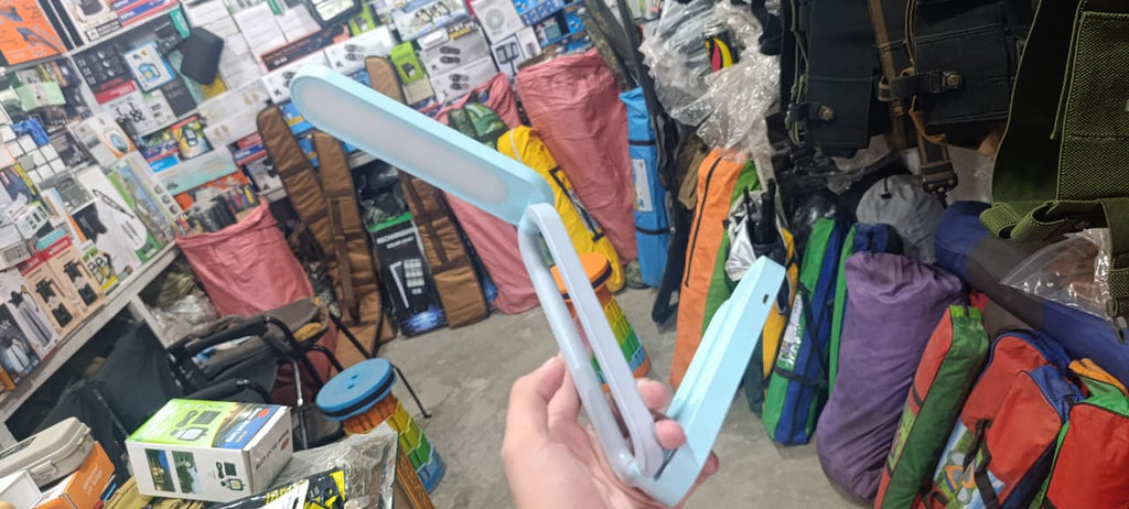 B005 LED Folding Table Lamp ? Rechargeable Stepless Dimmable Desk Light with Type-C Charging &amp; Lithium Battery