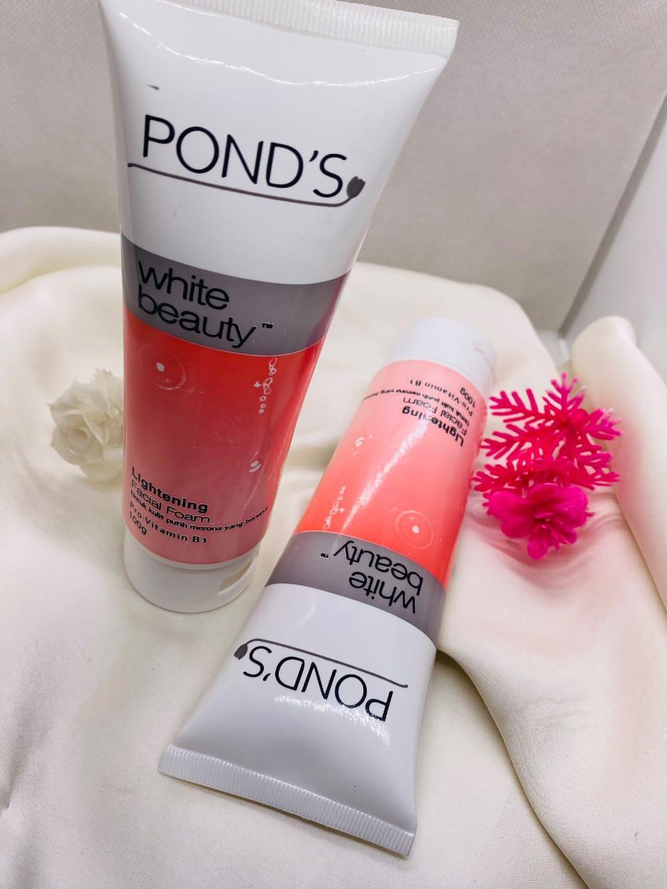 Pond?s White Beauty Face Wash ? 150g Brightening Daily Cleanser for Radiant Skin | Gentle Liquid Formula