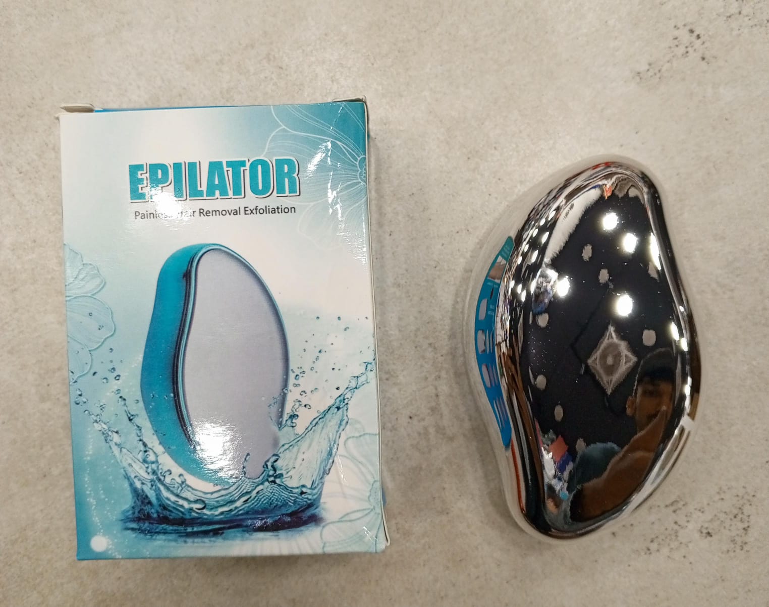 Crystal Hair Eraser - Magic Crystal Hair Remover, Painless Hair Removal with Epilator Mini Hair Remover for Men and Women Leg Arm Back Soft Smooth Silky Skin(Random color)