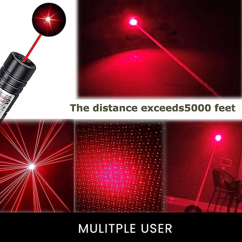 Laser 303 High Power Red Laser Pointer ? Long Range Beam with Key Lock, Rechargeable 18650 Battery &amp; Charger, Durable Aluminum Alloy Body