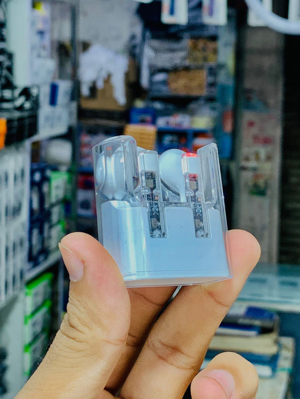 G65 Wireless Stereo HiFi Earphones ? Bluetooth 5.3, Transparent Design, ANC, Sweatproof, Built-in Microphone, 7-Hour Battery