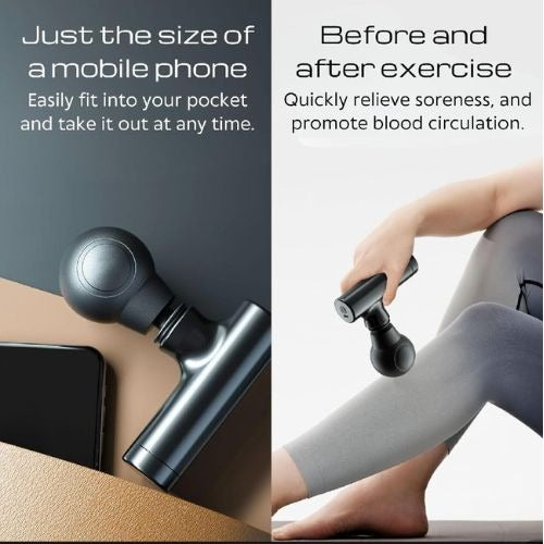 Rechargeable Facial Gun Massager ? Compact Skincare Device with Type-C Charging, ABS Plastic, Portable &amp; Easy-to-Use for Relaxing Face Massage