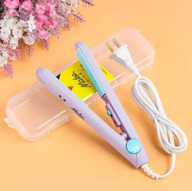 Mini Hair Straightener ? Lightweight &amp; Portable Travel Styling Tool | Medium Heat | High/Low Speed Settings | Corded Electric | Multicolor | ABS Plastic