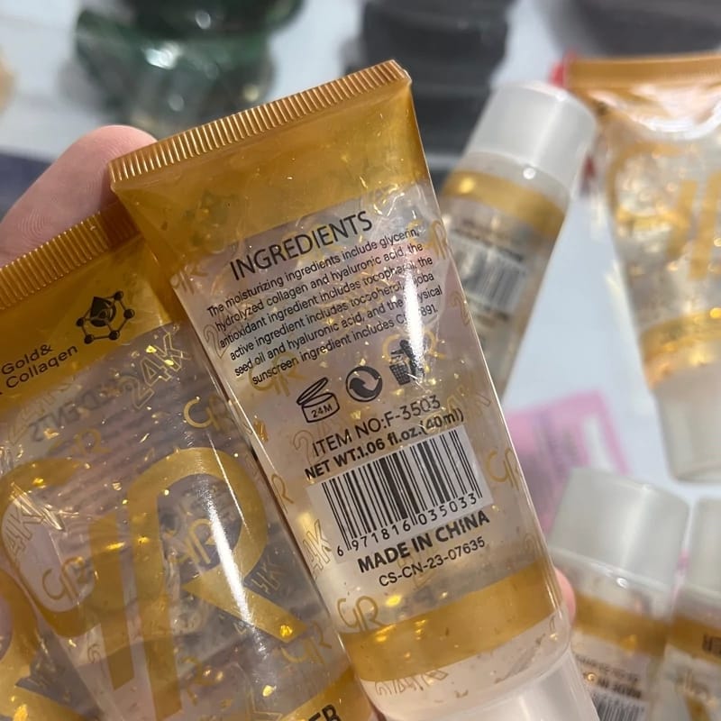 GR 24K Gold &amp; Collagen Primer ? Luxury Makeup Base with Radiance Glow, Skin Hydration, Oil Control, Anti-Aging &amp; Firming Formula for Smooth, Flawless &amp; Long-Lasting Makeup