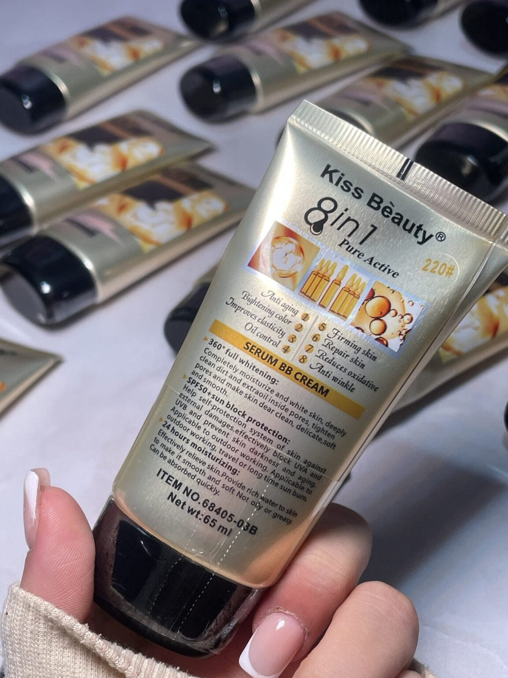 8 in 1 BB Collagen Foundation ? All-in-One Makeup &amp; Skincare with Whitening, Brightening, Moisturizing, Anti-Aging, UV Protection, Concealing &amp; Long-Lasting Coverage