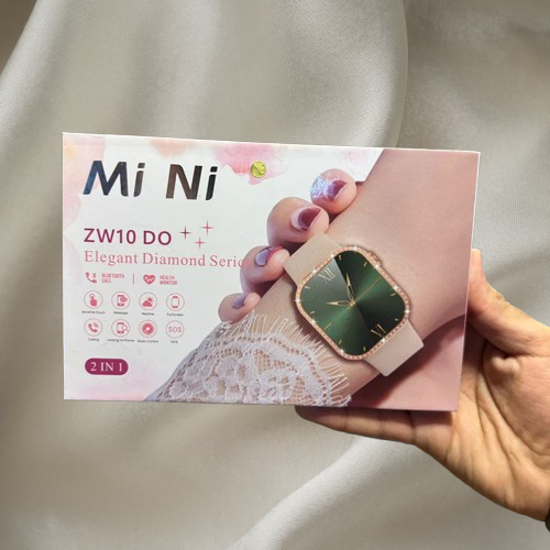 Mi Ni ZW10 DO Elegant Diamond Series Smartwatch ? Bluetooth Calling, Health Monitor, 2-in-1 Women's Smart Watch