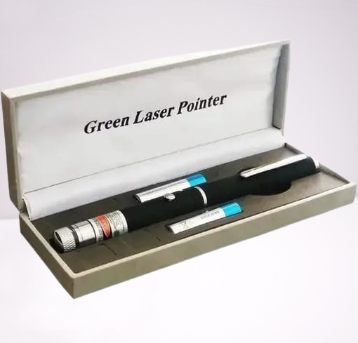 Green Multipurpose Laser Pointer Pen with Adjustable Antenna Cap for Pattern Projection and Presentations ? Green Beam Light