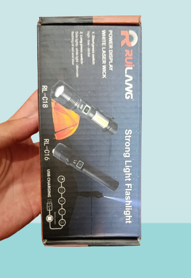 RL-2308 High-Power Rechargeable LED Flashlight ? Long Range, Durable &amp; Energy Efficient