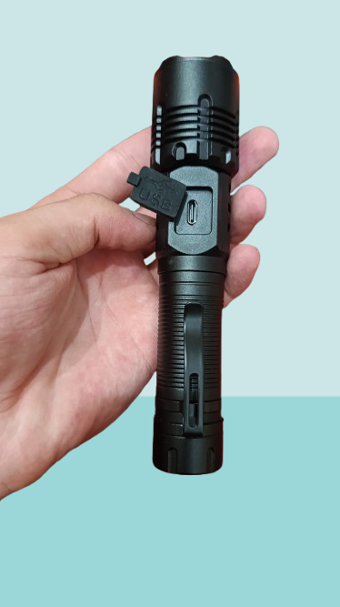 RL-2308 High-Power Rechargeable LED Flashlight ? Long Range, Durable &amp; Energy Efficient