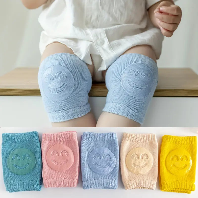 02 Pcs ( Pair ) - Soft &amp; Protective Baby Knee Pads ? Cushioned Support for Crawling Infants &amp; Active Toddlers - Random Color
