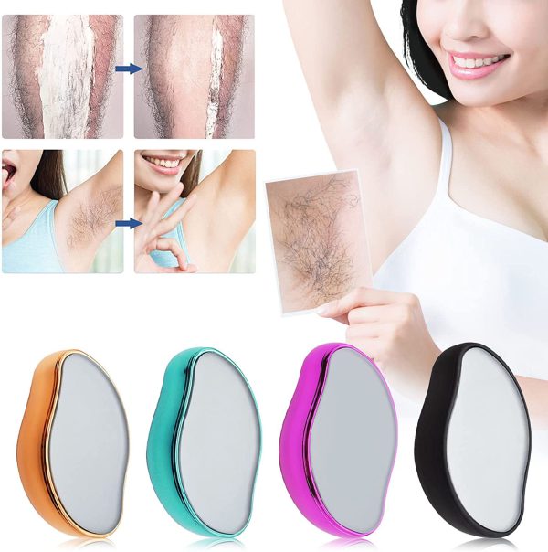 Bleame Crystal Hair Eraser – Painless Exfoliation Hair Removal Tool For Arms Legs Back – Apply To Any Part Of The Body – China (random Color)Without Box