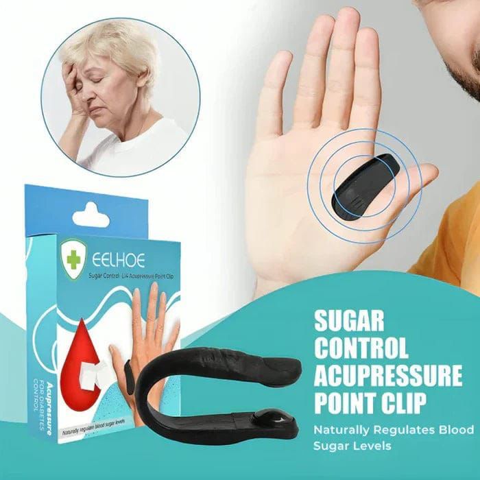 Sugar Control LI4 Acupressure Point Clip Wearable ? Supporting Acupressure Relaxation, Stress Alleviation, Tension Relief and Headache Relief Hand Clip Migraine Pressure Point Clip