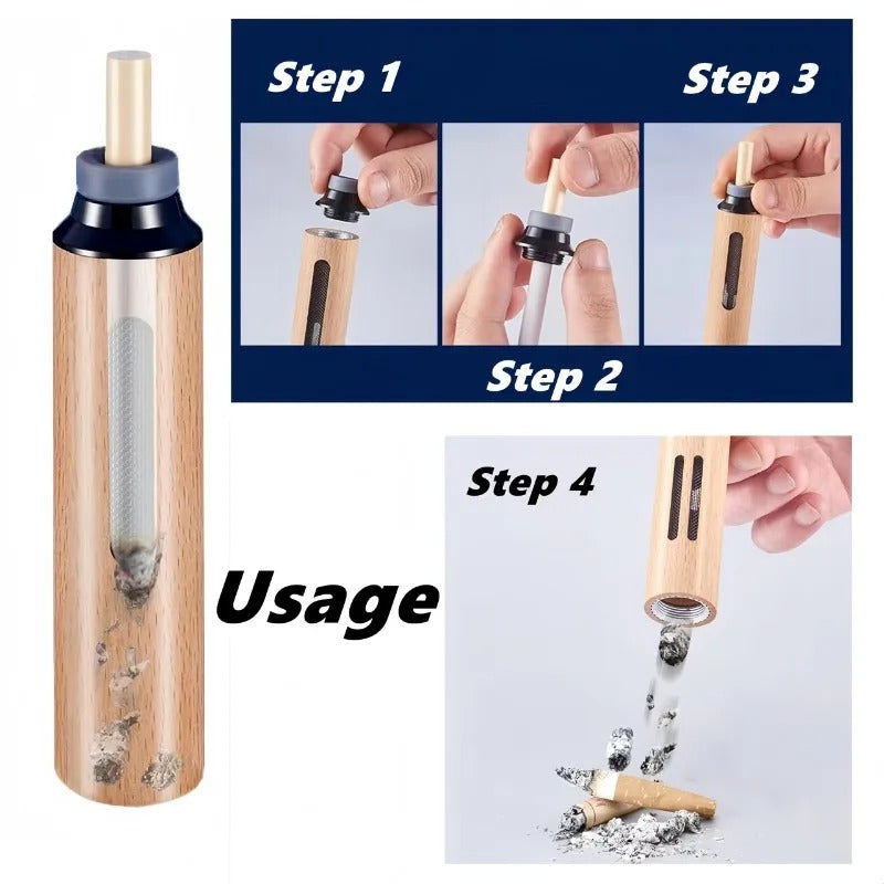Mokshith Portable Mini Cigarette Ashtray ? Handheld, Easy to Clean, Compact Design for Travel, Home, Office, and Car Use