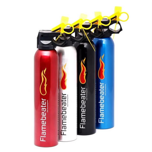 Universal Motorcycle Fire Extinguisher Bottle – 500gram - Heavy-Duty Metal Body with Mounting Bracket – Fits All Bikes &amp; Motorcycles – Compact Emergency Safety Tool ( Random Color )