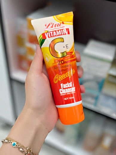 Liru Orange Facial Cleanser 120ml | Professional Care with Vitamin C &amp; Orange Extract for Brightening, Deep Cleansing &amp; Daily Skincare