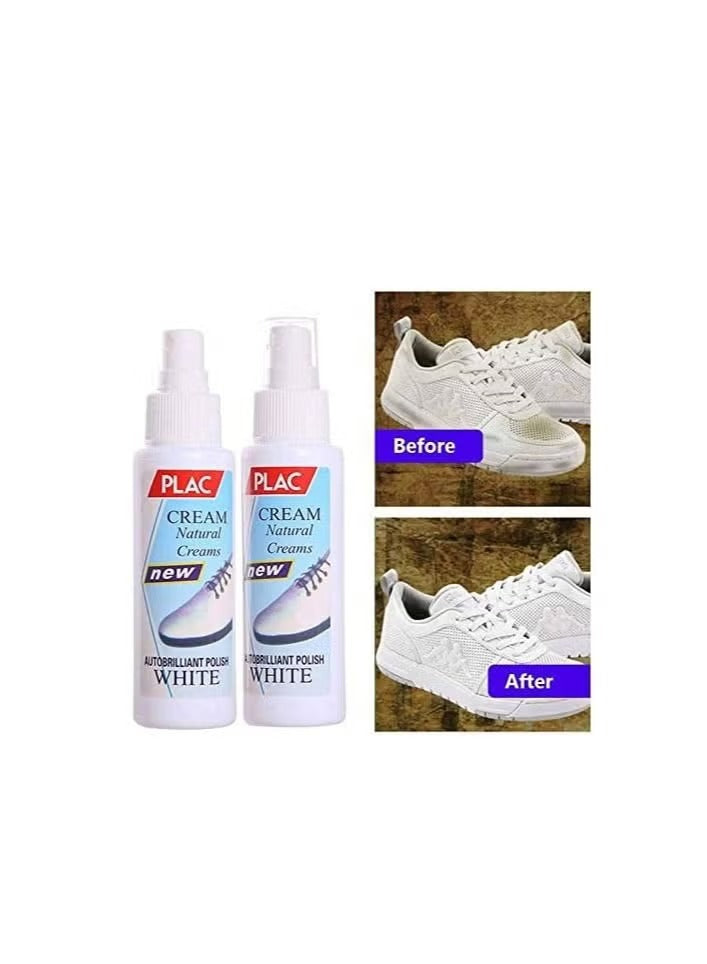 PLAC White Shoe Polish Cream ? Magic Instant Cleaner for White Shoes (250ml)
