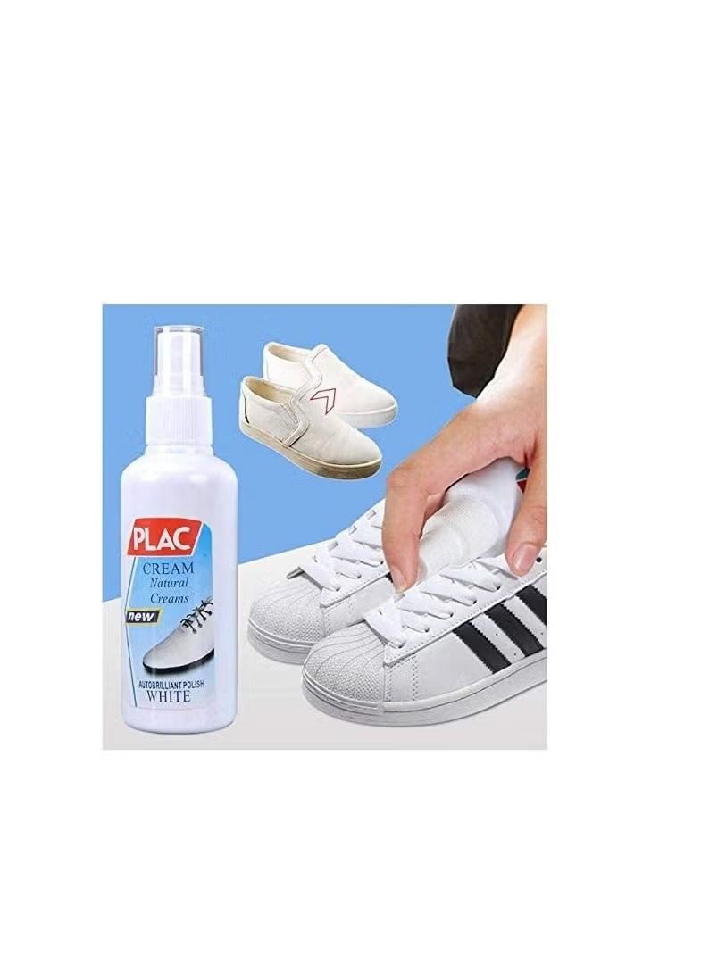 PLAC White Shoe Polish Cream ? Magic Instant Cleaner for White Shoes (250ml)